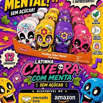 Lata Calavera con Menta